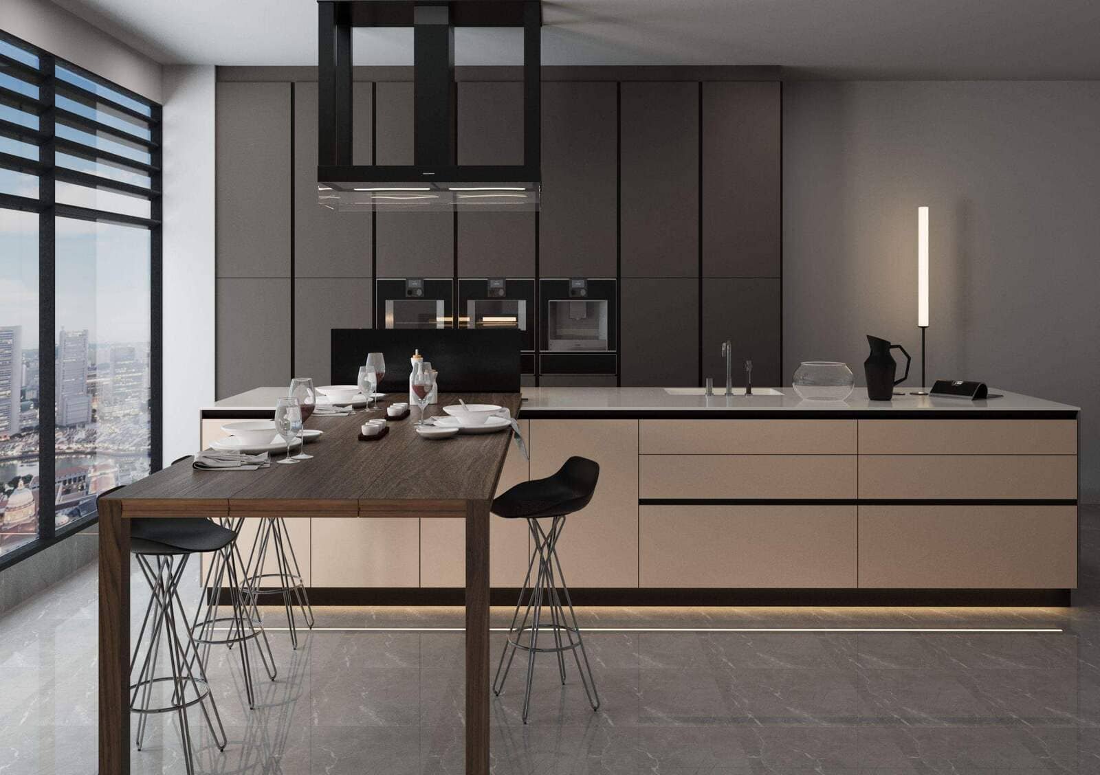 Contemporary Apartment Kitchen